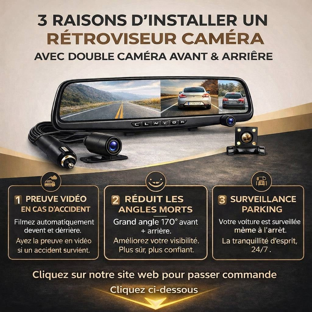 đđ„ RĂ©troviseur DashCam â ProtĂ©gez Votre Voiture Et Vos Preuves