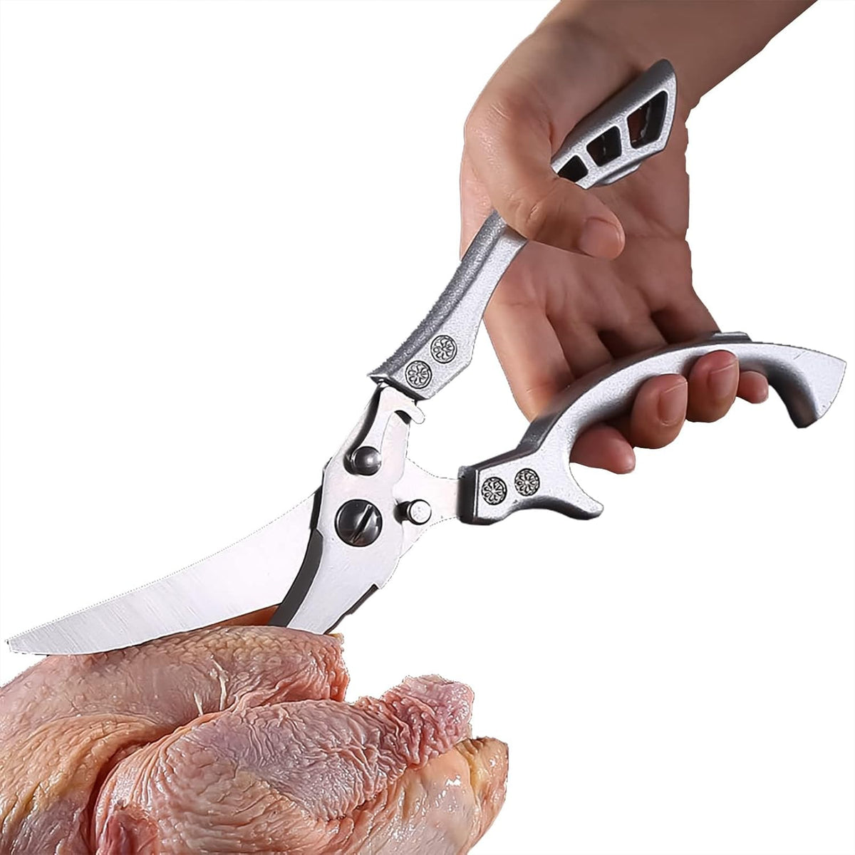 Ciseaux De Cuisine 4 en 1 Multifonctions | Poulet, Volaille, Poisson, Viande et Légumes