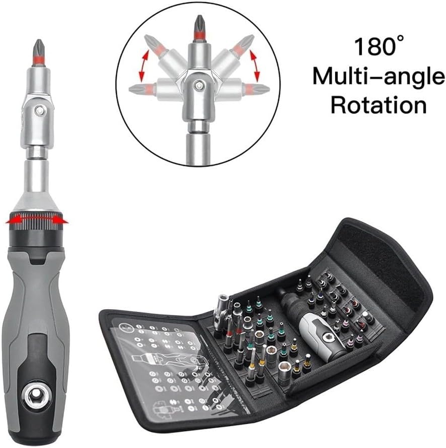 Kit d’Outils Polyvalent avec Embouts et Tournevis Magnétique 41 en 1