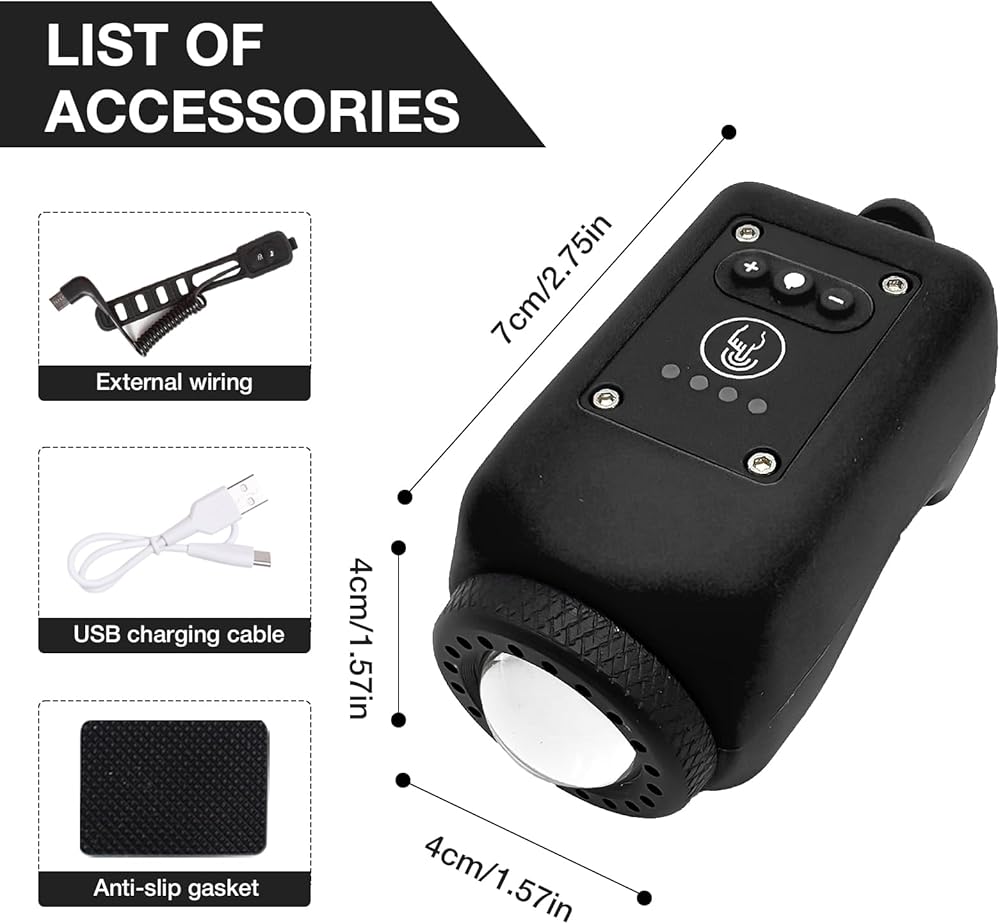 Klaxon Et Lampe Vélo 2-En-1 Ultra Puissants
