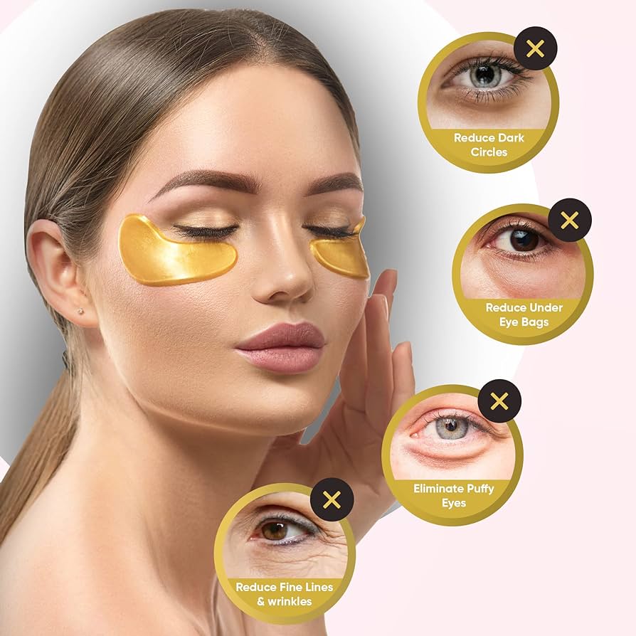 Patchs 24K Gold | Anti-Gonflement Sous Les Yeux, Anti-Tache, Anti-Age