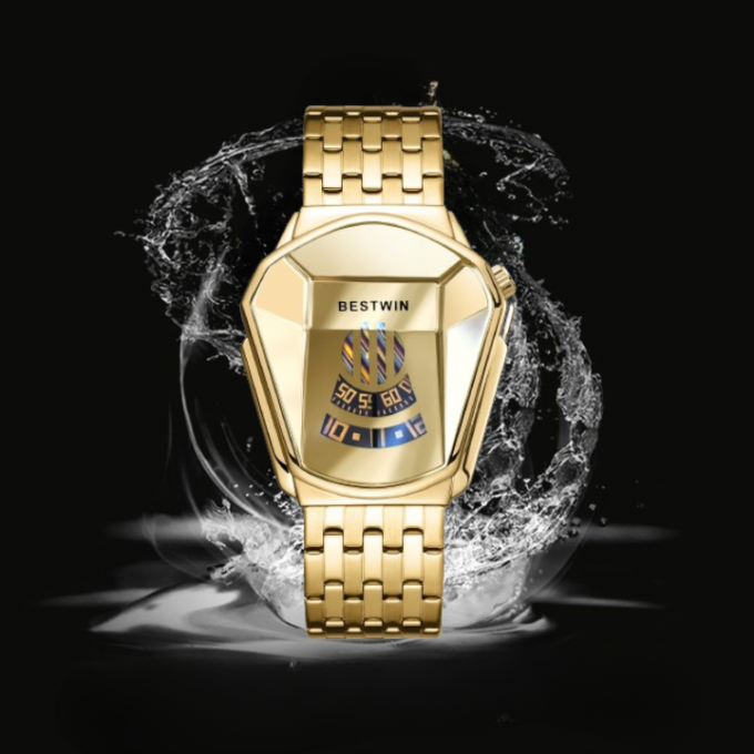 Bestwin™ - Montre Quartz Analogique en Acier Inoxydable