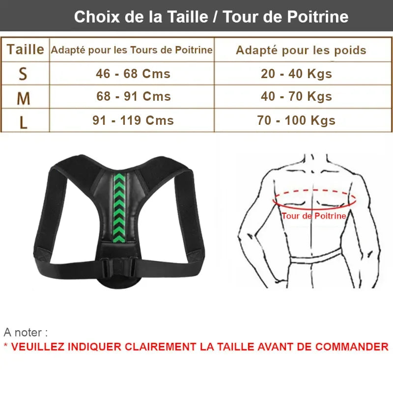 Ceinture Correctrice De Posture – Dos & Épaules
