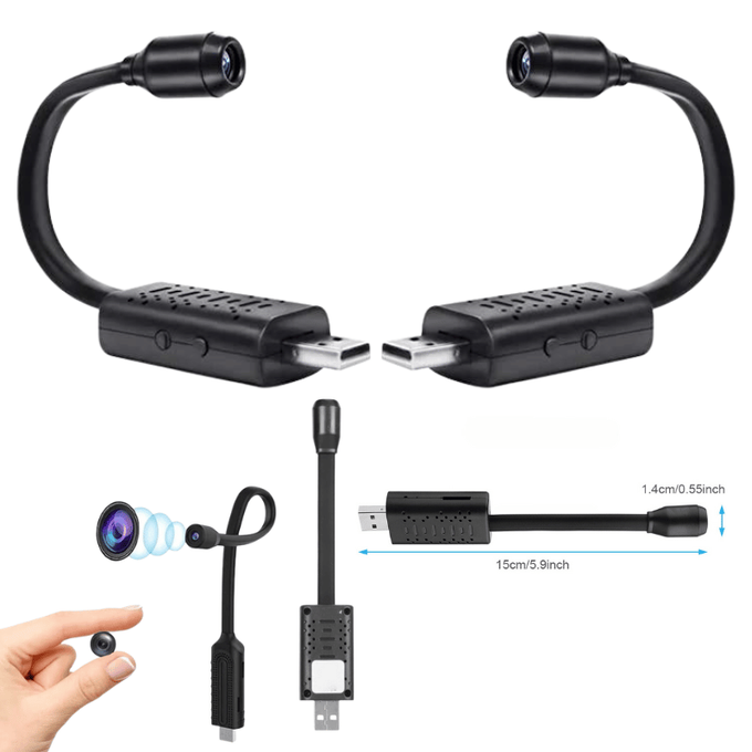 Mini-Caméra De Surveillance Flexible USB HD 1080 P