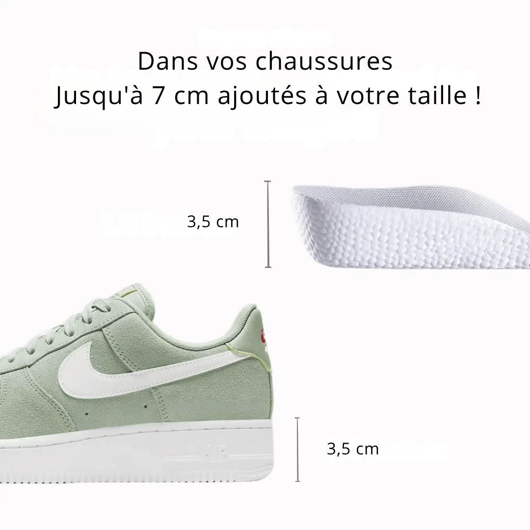 Semelles Orthopédiques Grandissantes FlexStep™ - Devenez Plus Grand Instantanément