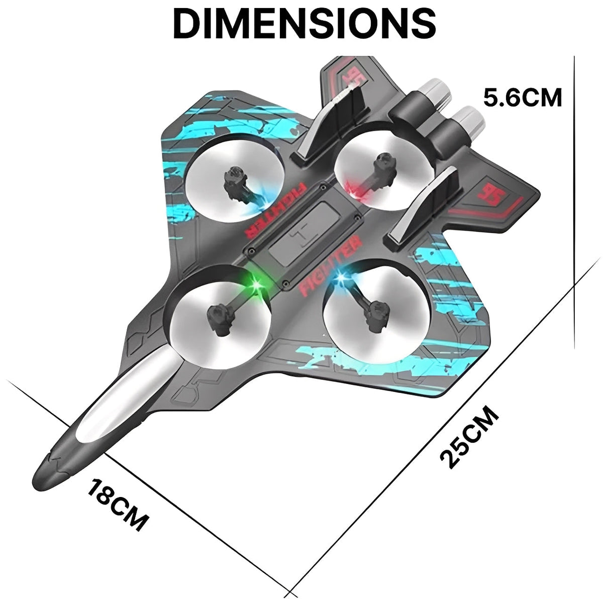 Air Fighter™ – Jet de Combat Télécommandé Haute Vitesse