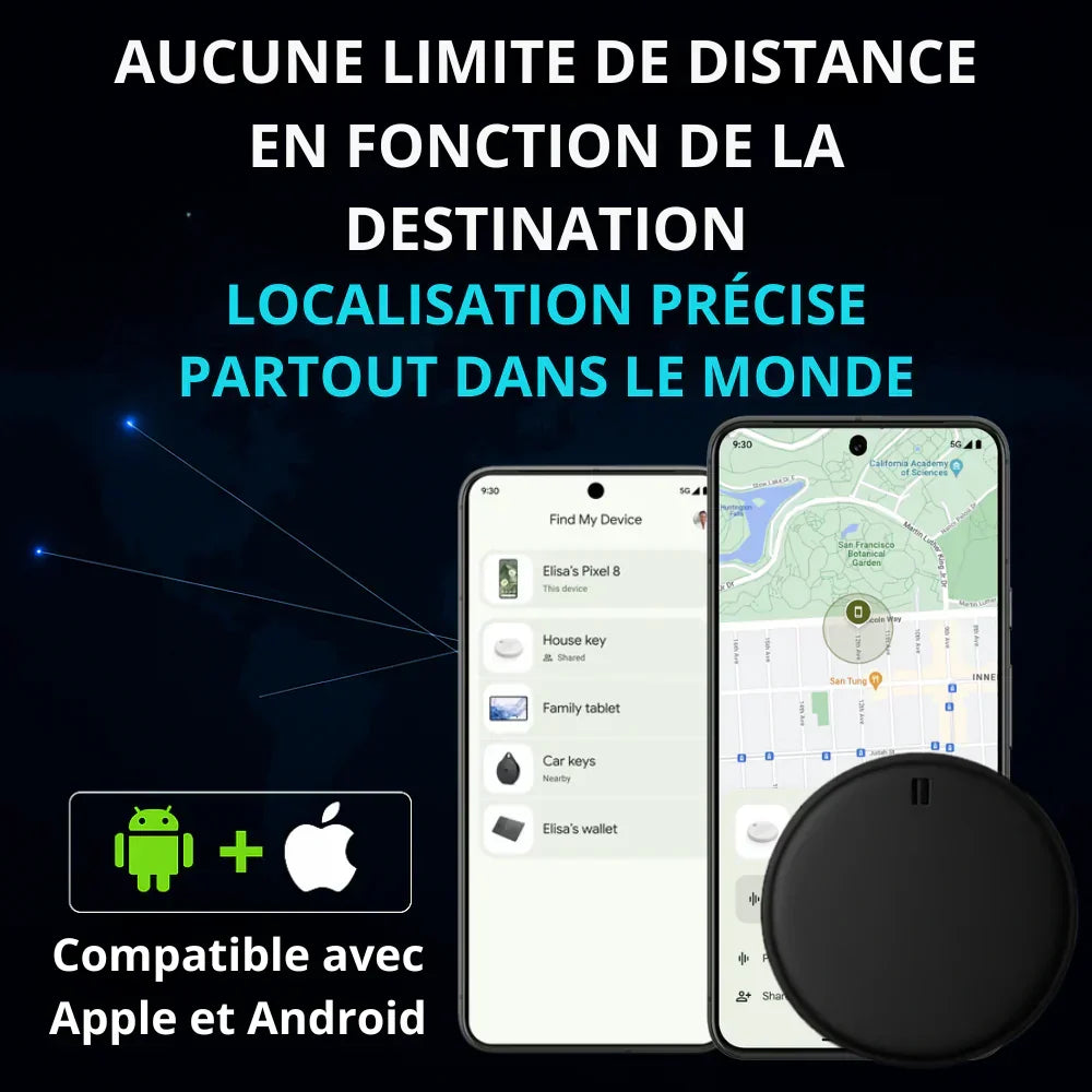 Traceur GPS Précis Sans Abonnement (Android/Apple) : Localisez Tout en 5 Secondes