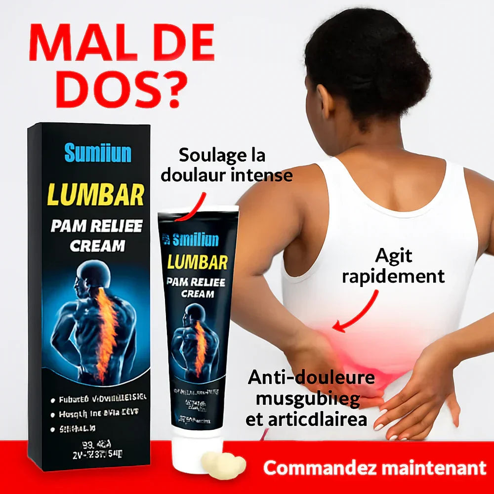 🩺 Crème Anti-Douleur Lombaire – Votre Solution Rapide Pour Le Mal De Dos