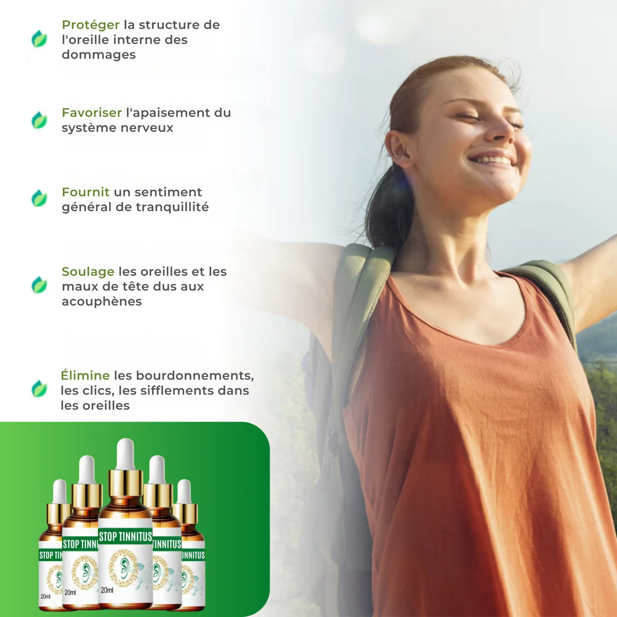 StopTinn™️ - Gouttes Pour La Surdité Et Les Maux D'oreille👂