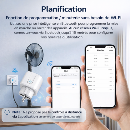 Prise Connectée WiFi Intelligente – Contrôle à Distance, Commande Vocale & Programmation