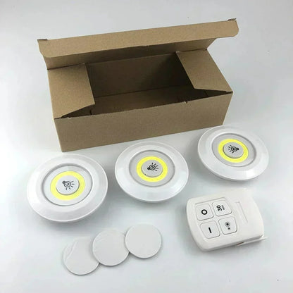Pack 3 Lampe LED Adhésive Sans Fil + Télécommande