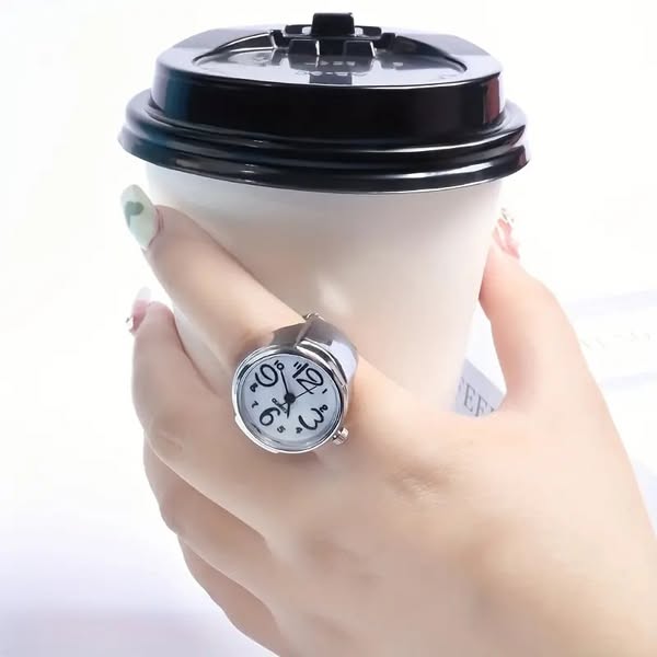 Bague Montre Réglable Pour Homme Et Femme