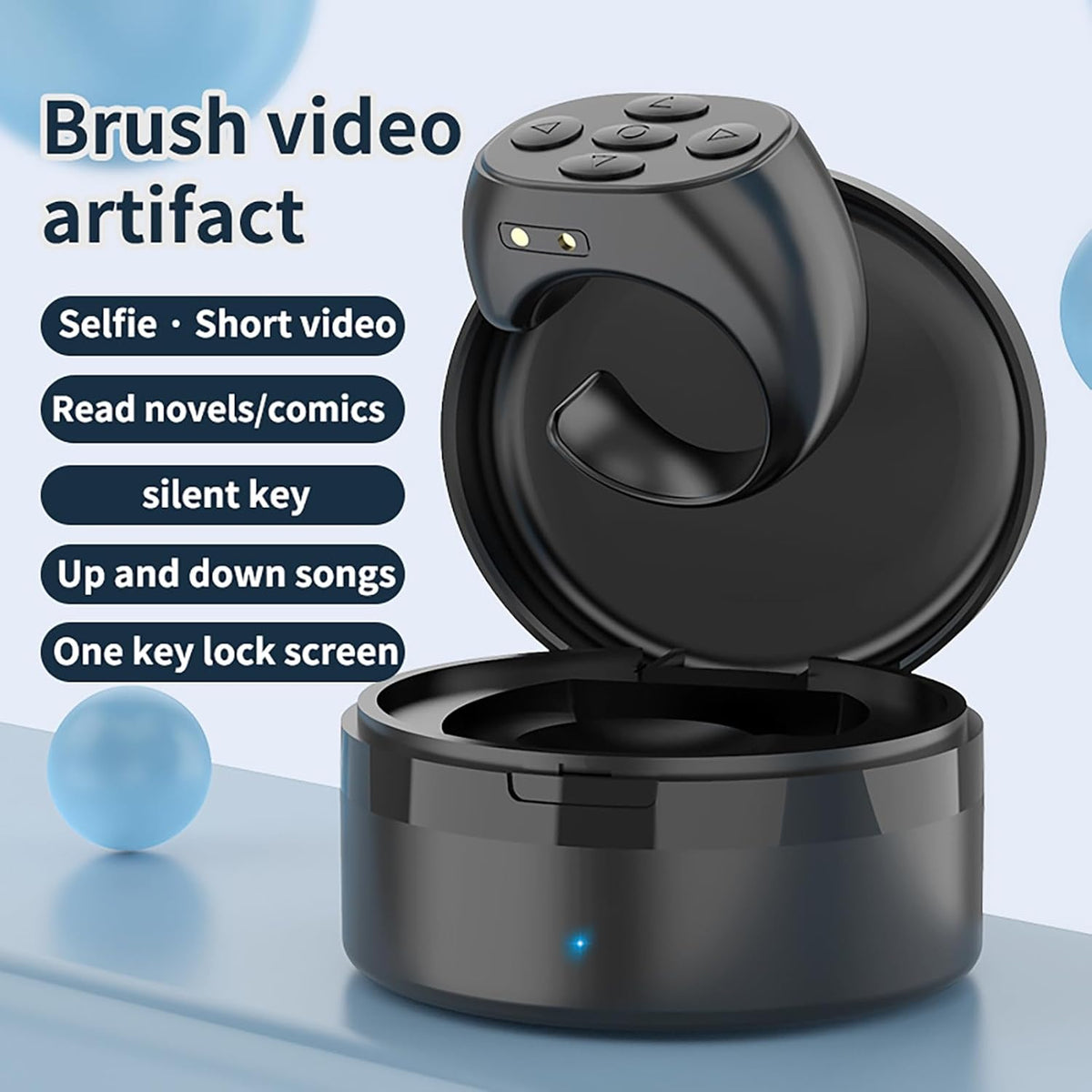 Bague De Control Téléphone Bluetooth Multifonctionnelle