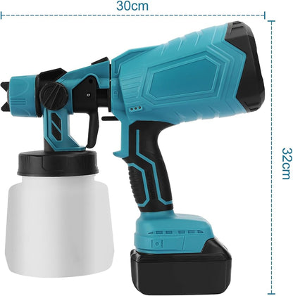 Pistolet À Peinture Électrique Sans Fil De 1000 ml