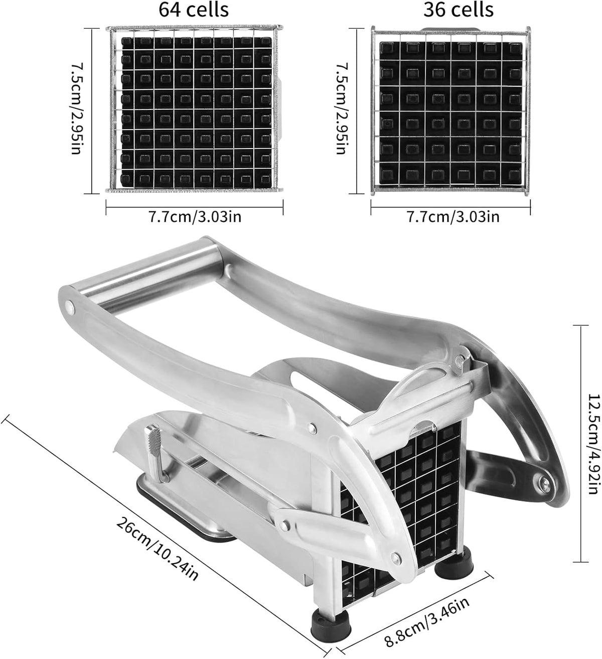 Coupe-Frites Manuel Inox – Frites Maison Rapides et Uniformes