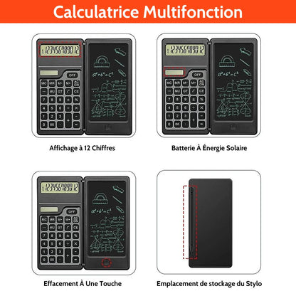 Calculatrice Scientifique 2 En 1 Avec Tablette D'écriture