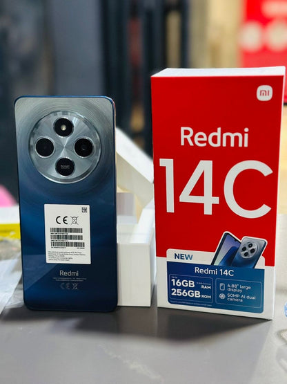 REDMI 14C - 256 Go Stockage - 8Go de RAM - Double Carte Sim, Wifi + 🎁 Coque protection Offerte