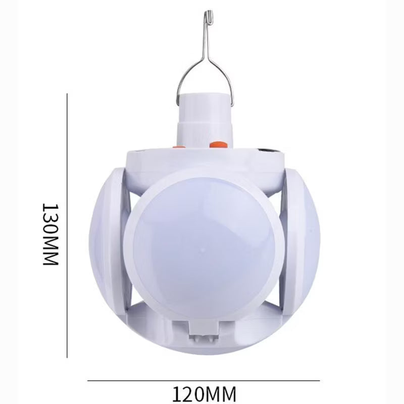 🌙 Lampe Solaire Multifonctionnelle & Pliable – Torche LED Rechargeable USB