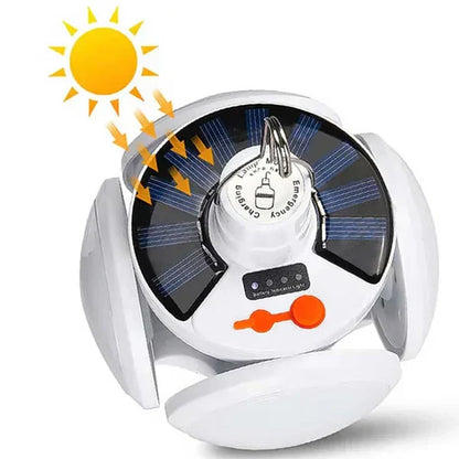🌙 Lampe Solaire Multifonctionnelle & Pliable – Torche LED Rechargeable USB