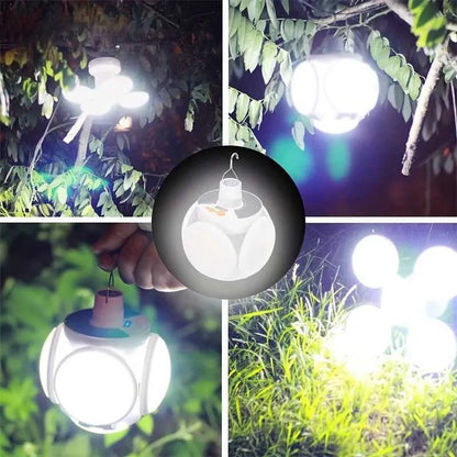 🌙 Lampe Solaire Multifonctionnelle & Pliable – Torche LED Rechargeable USB