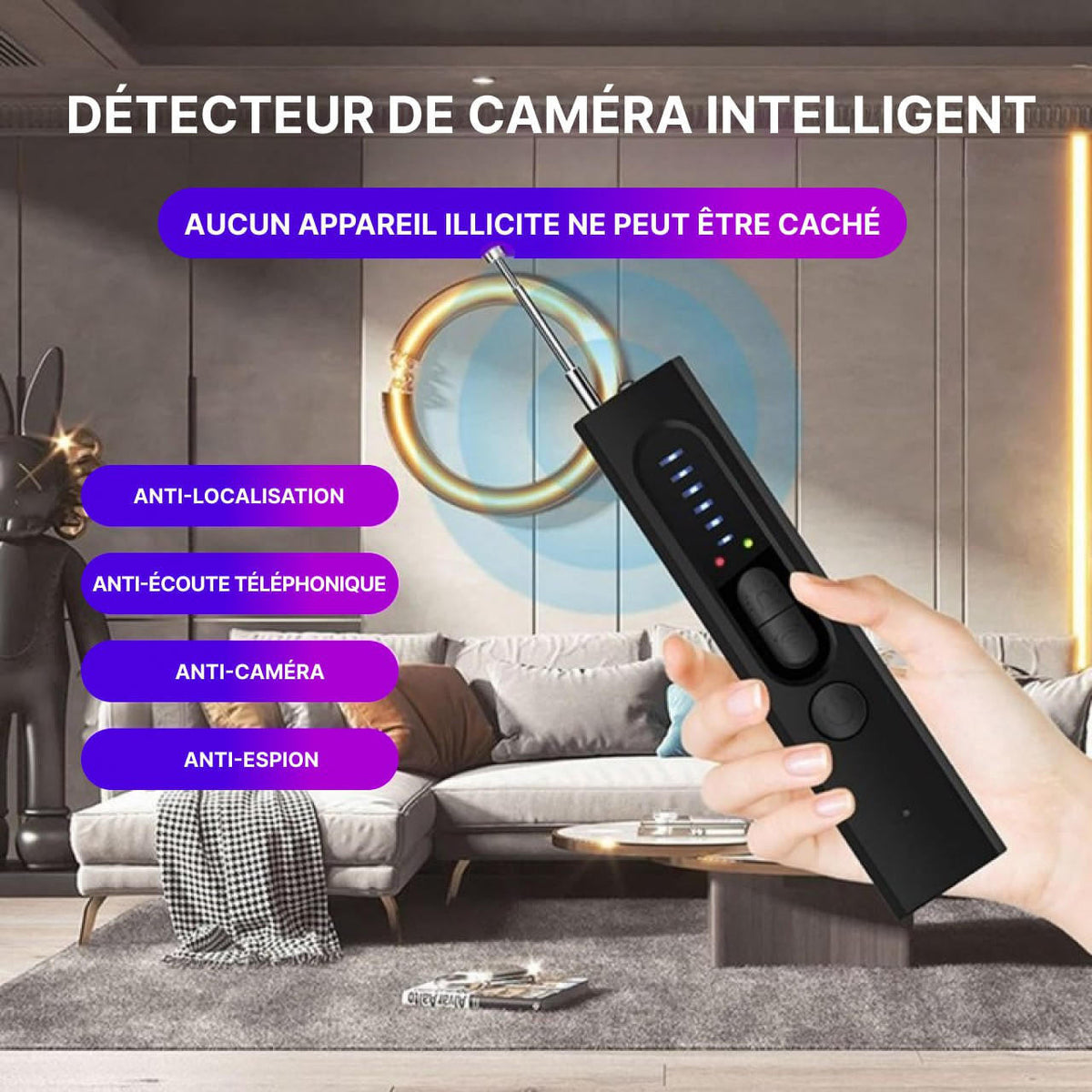 Détecteur De Caméra Cachée et Micro