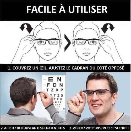 Lunettes de Vue Réglables - ClearView™