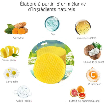 Lingettes Nettoyantes au Curcuma & Acide Kojique (50 pièces)