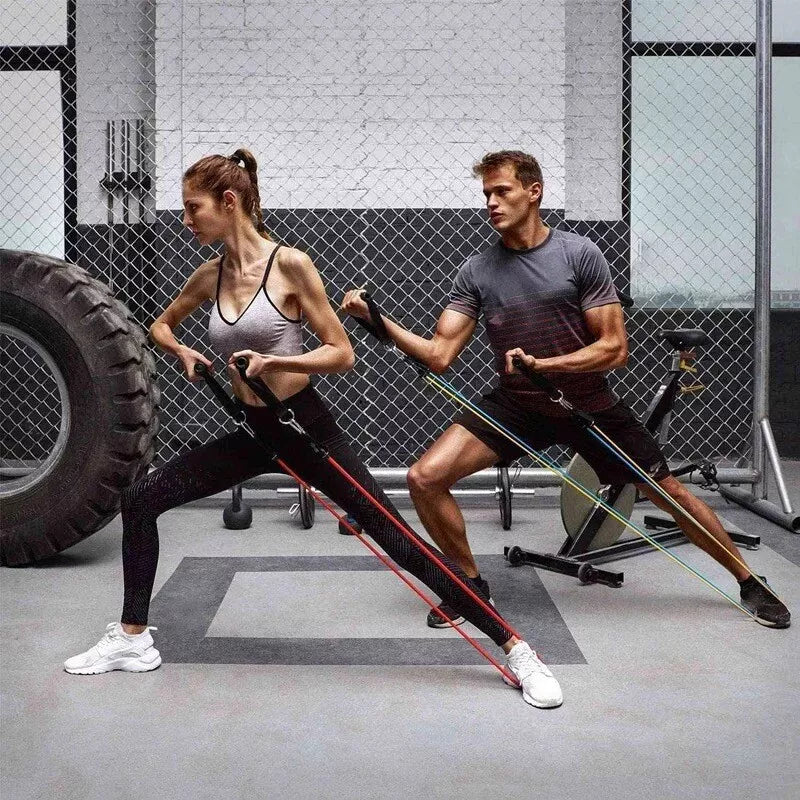 Kit de Bandes Élastiques D'entrainement Avec Guide D'exercices Gratuit