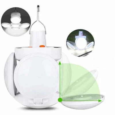 🌙 Lampe Solaire Multifonctionnelle & Pliable – Torche LED Rechargeable USB