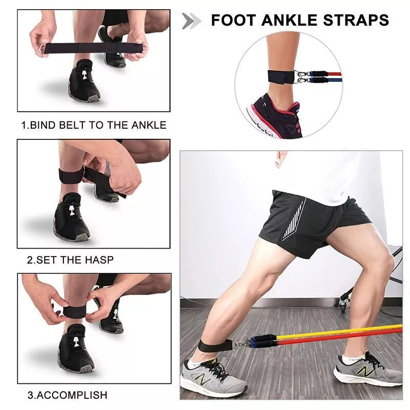 Kit de Bandes Élastiques D'entrainement Avec Guide D'exercices Gratuit