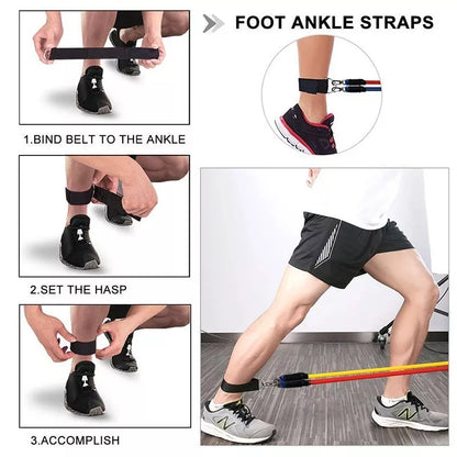 Kit de Bandes Élastiques D'entrainement Avec Guide D'exercices Gratuit